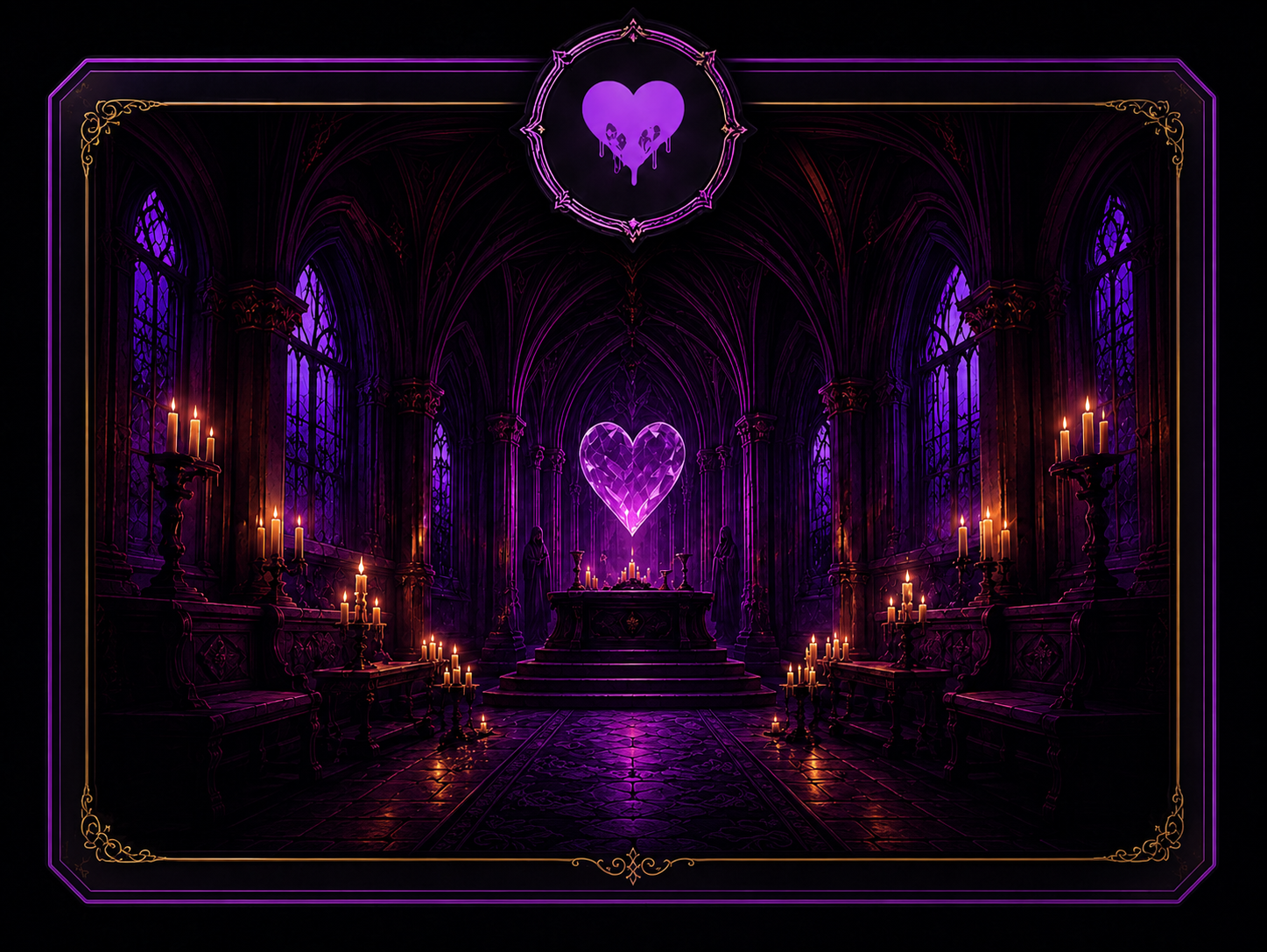 Purple gothic Ritual Hall